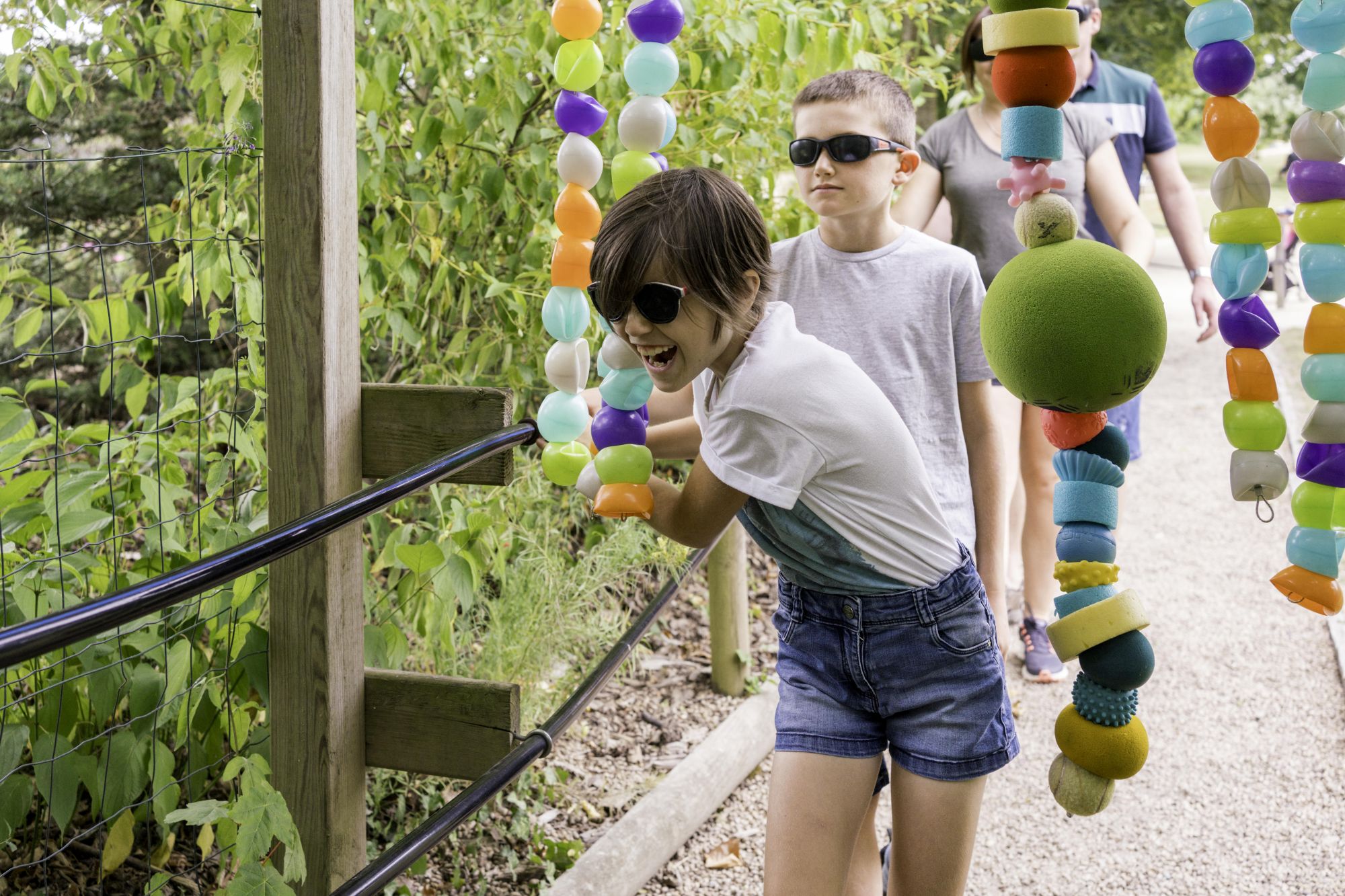 les Jardins de Brocéliande, parcours sensoriel Active tes sens