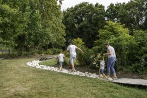 parcours pieds nus, jardins