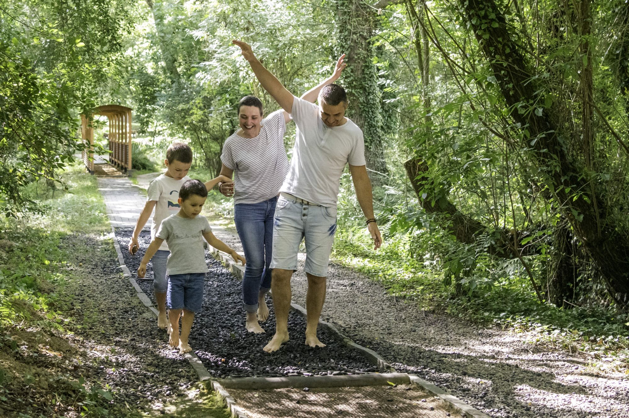jardins de brocéliande, parcours Réveille tes pieds