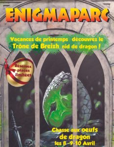 Chasse aux œufs de dragon le we de Pâques à Enigmaparc