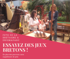 Fête des jeux bretons à ENIGMAPARC pendant la fête de la bretagne